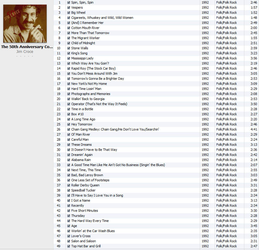 Jim Croce - The 50th Anniversary Collection
